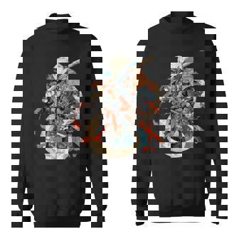 日本アート 蛇 忍者 浮世絵 アニメスタイル サムライスネーク スウェットシャツ - Kawaiitshirt