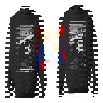 日本レトロアート 宮本武蔵 歌川国芳作 スウェットシャツ - Kawaiitshirt