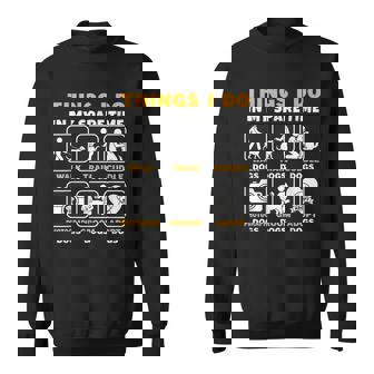 暇なときにすること犬を飼っている子犬、ペット スウェットシャツ - Kawaiitshirt