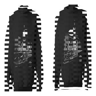 東京スカイラインジャパン ランドマーク スカイツリー 東京タワー 新幹線 スウェットシャツ - Kawaiitshirt