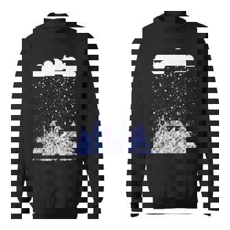 森 雪 新雪 落ちる 冬 ワンダーランド 雪 恋人 スウェットシャツ - Kawaiitshirt