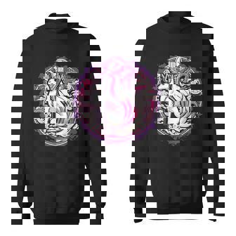 民話 きつね 九尾狐 日本龍 スウェットシャツ - Kawaiitshirt