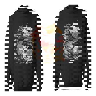 浮世絵 アート 神奈川 ヴィンテージ 和 タトゥー アート グラフィック スウェットシャツ - Kawaiitshirt