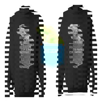 爬虫類 トカゲ ポケット ペット トカゲ イグアナ スウェットシャツ - Kawaiitshirt