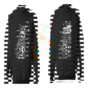 猫 シュガー スカル メキシコ カラベラ 死者の日 ハロウィン スウェットシャツ - Kawaiitshirt