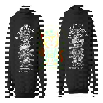 猫のパーティラッキー：セント・パトリックス・デーの猫愛好家たち スウェットシャツ - Kawaiitshirt