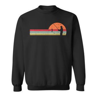 男 釣り サンセット レトロ アングリング フィッシャーマン アングラー メンズ ギフト スウェットシャツ - Kawaiitshirt