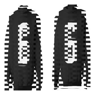 番号 6インチ ホワイト スウェットシャツ - Kawaiitshirt