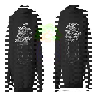 盆栽 木 膨らみポケット 面白いデザイン 盆栽 スウェットシャツ - Kawaiitshirt