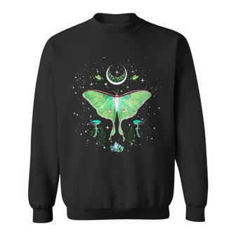 神秘的なゴシック ルナモス ムーンフェイズとキノコ スウェットシャツ - Kawaiitshirt