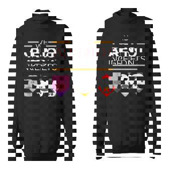 私たちは食材ではありませんビーガン、動物の権利 スウェットシャツ - Kawaiitshirt