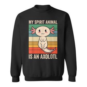 私のスピリットアニマルはウーパールーパーかわいいアホロートルキッズ スウェットシャツ - Kawaiitshirt