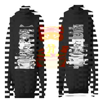 秋田芝犬ラーメンそばうどん丼アニメ漫画 スウェットシャツ - Kawaiitshirt