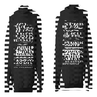 結婚60年-結婚60周年おめでとう スウェットシャツ - Kawaiitshirt