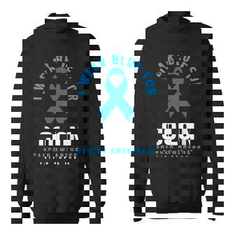結腸直腸癌 I Wear Blue For Colon Cancer Awareness スウェットシャツ - Kawaiitshirt