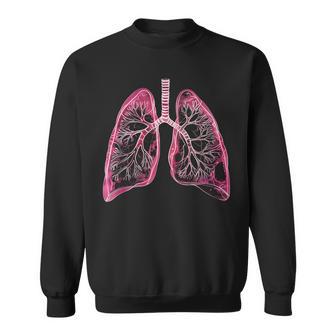 肺の解剖学的2d 医師と呼吸ファン向け スウェットシャツ - Kawaiitshirt