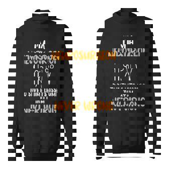 脳神経外科医 脳内科医専門医 神経系専門家 スウェットシャツ - Kawaiitshirt