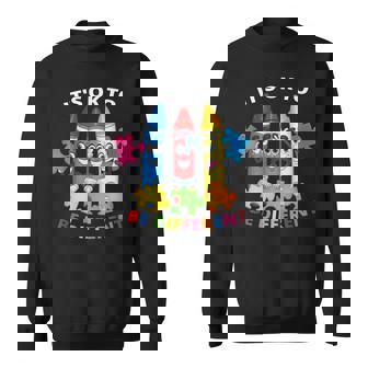 自閉症の認識 違ってもいい 自閉症の青 スウェットシャツ - Kawaiitshirt