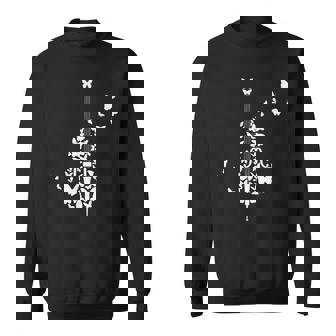 蝶とコントラバス スウェットシャツ - Kawaiitshirt