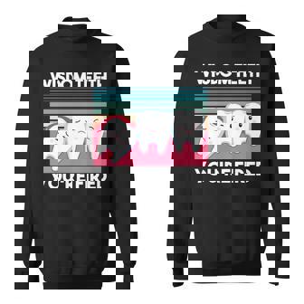 親知らず 抜歯 歯科手術 親知らず 除去 長袖tシャツ スウェットシャツ - Kawaiitshirt