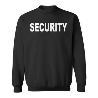 バックプリント 警備員 イベントオフィサー コスチューム 防犯 スウェットシャツ - Kawaiitshirt
