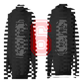 赤の6番スポーツスタイル。 スウェットシャツ - Kawaiitshirt