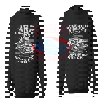 車 面白いtシャツ 自動車 おもしろ ネタ 文字入り 大人 メンズ おもしろグッズ 車いじり ドライブ 英語 長袖tシャツ スウェットシャツ - Kawaiitshirt