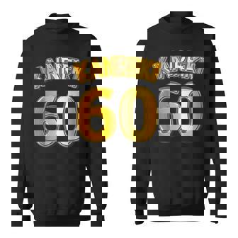 還暦 六十歳 60才 祝 Kanreki（ユニフォーム風）【フェイク 金プレート風 文字】誕生日 面白 スウェットシャツ - Kawaiitshirt