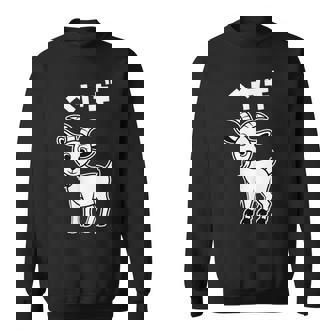 部屋着 面白いtシャツ ヤギ おもしろ 動物 なんか違うtシャツ メンズ 子供 おもしろ 服 グッズ ネタ スウェットシャツ - Kawaiitshirt