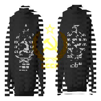鎌と槌の星cccpソビエト連邦 長袖tシャツ スウェットシャツ - Kawaiitshirt