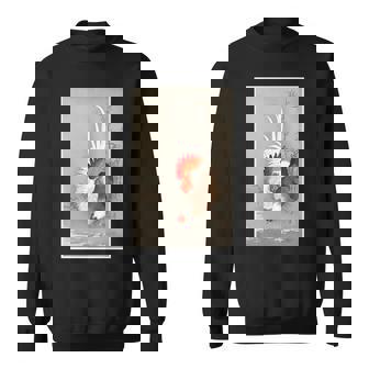 雄鶏と鶏 1900 大原興村 和農場生活 長袖tシャツ スウェットシャツ - Kawaiitshirt