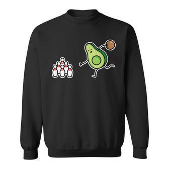 面白い アボカド カートゥーン ボウリング チーム ケグラー コーン ギフト スウェットシャツ - Kawaiitshirt