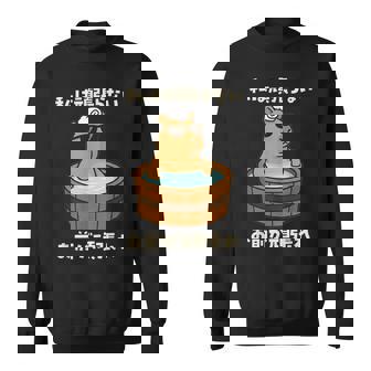 面白いtシャツ カピバラ 動物 メンズ かわいい おもしろ 面白い 服 ネタ 私は頑張らない お前が頑張れ スウェットシャツ - Kawaiitshirt