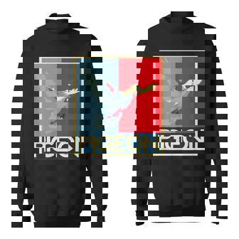 面白いtシャツ ハト 鳥 鳩 クール バードウォッチング 服 メンズ おもしろ 面白い おもしろグッズ スウェットシャツ - Kawaiitshirt