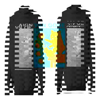 面白いtシャツ 柴犬 ゴッホ イヌ わんこ メンズ 犬好き グッズ かわいい おもしろ 面白い 服 ネタ 長袖tシャツ スウェットシャツ - Kawaiitshirt