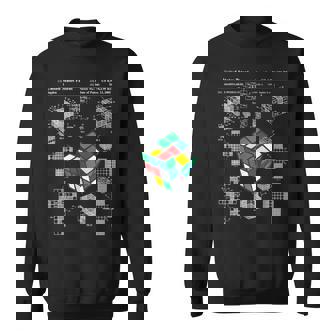 面白いオタク 特許パズルキューブ 数学教師 スピードキューバー オタク スウェットシャツ - Kawaiitshirt