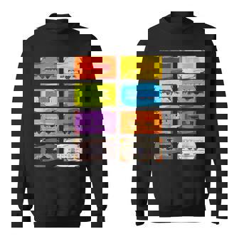 面白いオタク列車 チケットボードゲーム オタク数学の先生 スウェットシャツ - Kawaiitshirt