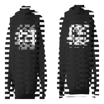 面白いマリファナ-目の錯覚 420 スウェットシャツ - Kawaiitshirt