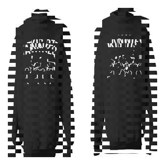 面白い音楽愛好家 音符 ギフト 長袖tシャツ スウェットシャツ - Kawaiitshirt