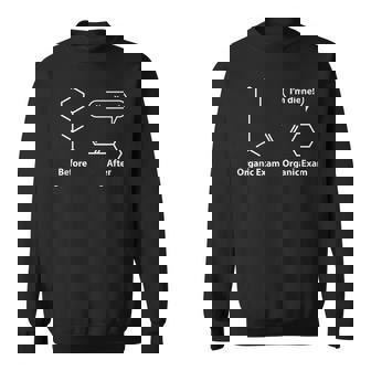 面白い駄洒落-有機化学試験後の前-私は奉仕する スウェットシャツ - Kawaiitshirt