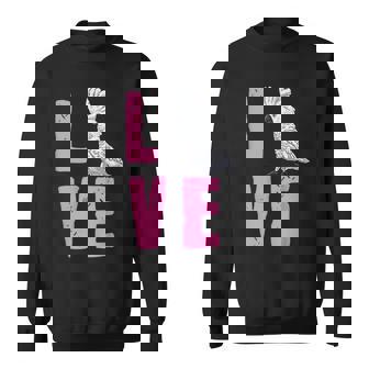 面白い鳥の恋人の贈り物-タイハクオウム スウェットシャツ - Kawaiitshirt