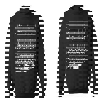 音楽好き サメ 鮫 バス記号 メロディー フレーズ ミュージシャン 音楽ファン 映画ファン おもしろ デザイン スウェットシャツ - Kawaiitshirt