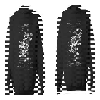 顕微鏡顕微鏡愛好家 レトロサイエンス微生物学 スウェットシャツ - Kawaiitshirt
