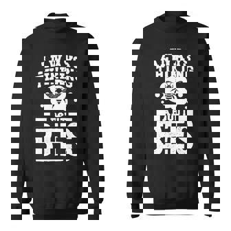 養蜂 養蜂服 メンズ 蜂を考える 長袖tシャツ スウェットシャツ - Kawaiitshirt