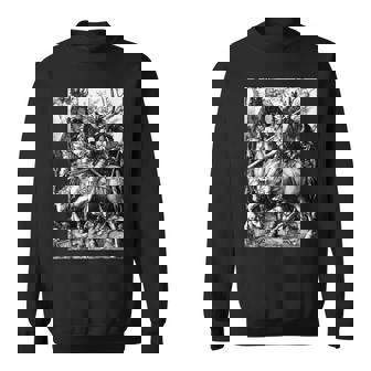 騎士と死と悪魔 アルブレヒト・デューラー1513 長袖tシャツ スウェットシャツ - Kawaiitshirt