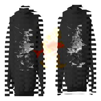 鯛 ビッグフット フィッシャーマン 海水釣り サスカッチ スウェットシャツ - Kawaiitshirt