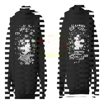 鶏を育てる イエス 賛美 おかしな農家 キリスト教の信仰 スウェットシャツ - Kawaiitshirt