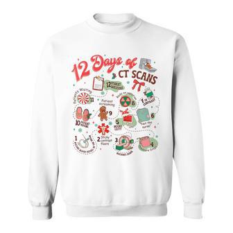 12 Days Of Ct Scans Christmas Ct Tech Cat Scan Sweatshirt - Thegiftio UK