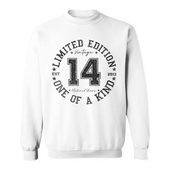 14 Year Old Vintage 2012 Limited Edition 14Th Birthday Sweatshirt - Thegiftio UK