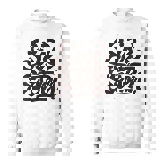 6 7 Graffiti Six Seven Meme Retro 80s Skater Teen Boys Sweatshirt Unisex | Mazezy